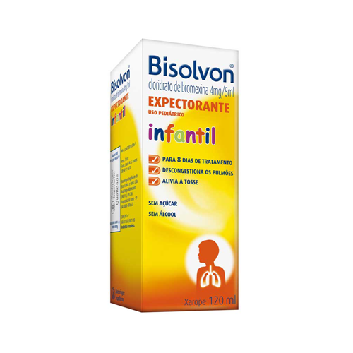 Bisolvon Expectorante Infantil Xarope 120ml 4mg/5ml